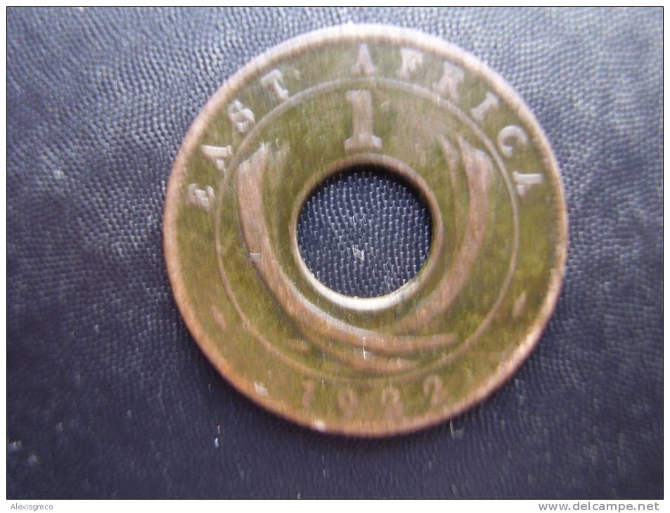 BRITISH EAST AFRICA USED ONE CENT COIN BRONZE Of 1922 ´H´. - Oost-Afrika & Protectoraat Van Uganda