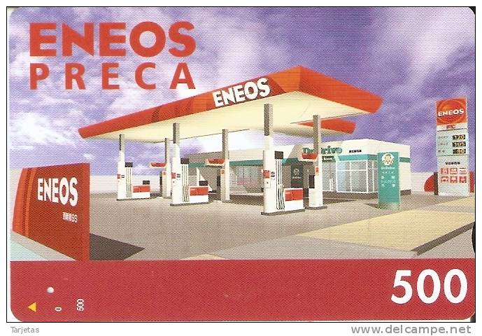 TARJETA DE JAPON DE UNA GASOLINERA ENEOS  (es Tarjeta De Transporte) - Erdöl