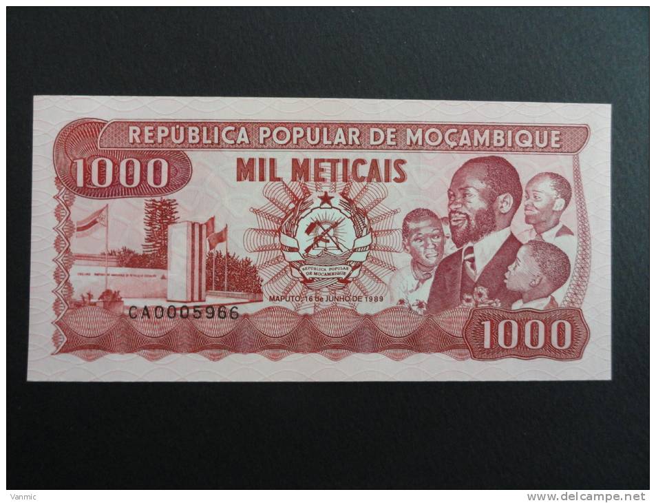 1989 - Billet 1000 Meticais S Machel - Mozambique - UNC - CA0005966 - 3 Zéro ! - Mozambique