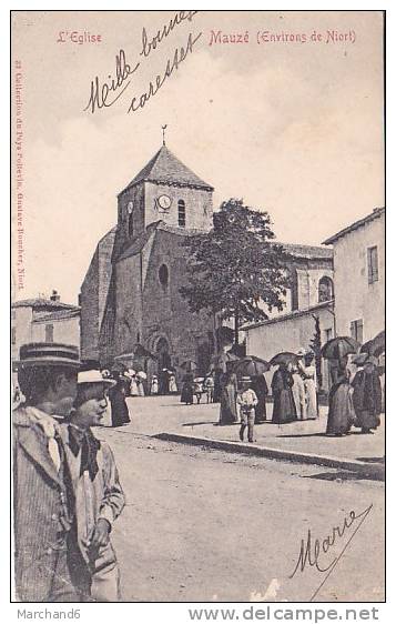 MAUZE SUR LE MIGNON L EGLISE ENVIRONS DE NIORT Editeur Gustave Boucher - Mauze Sur Le Mignon