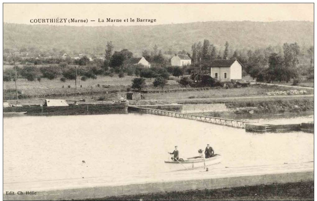 51- Courthiézy La Marne Et Le Barrage - Autres & Non Classés