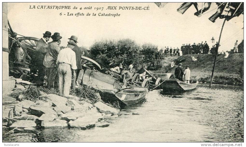 CPA 49 LA CATASTROPHE DU 4 AOUT 1907 AUX PONTS DE CE LES EFFETS DE LA CATASTROPHE - Les Ponts De Ce