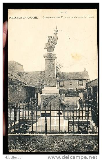 52 PREZ SOUS LAFAUCHE /      Prez Sur Lafauche - Monument Aux Enfants Morts Pour La Patrie          / - Autres & Non Classés