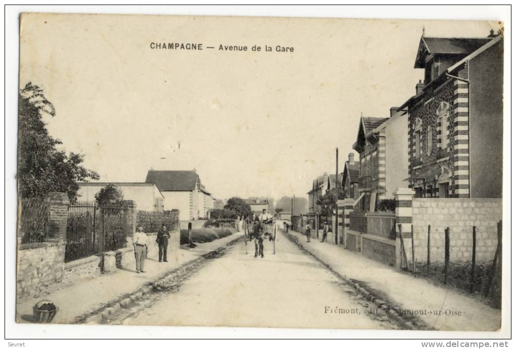 CHAMPAGNE  - Avenue De La Gare. - Champagne Sur Oise