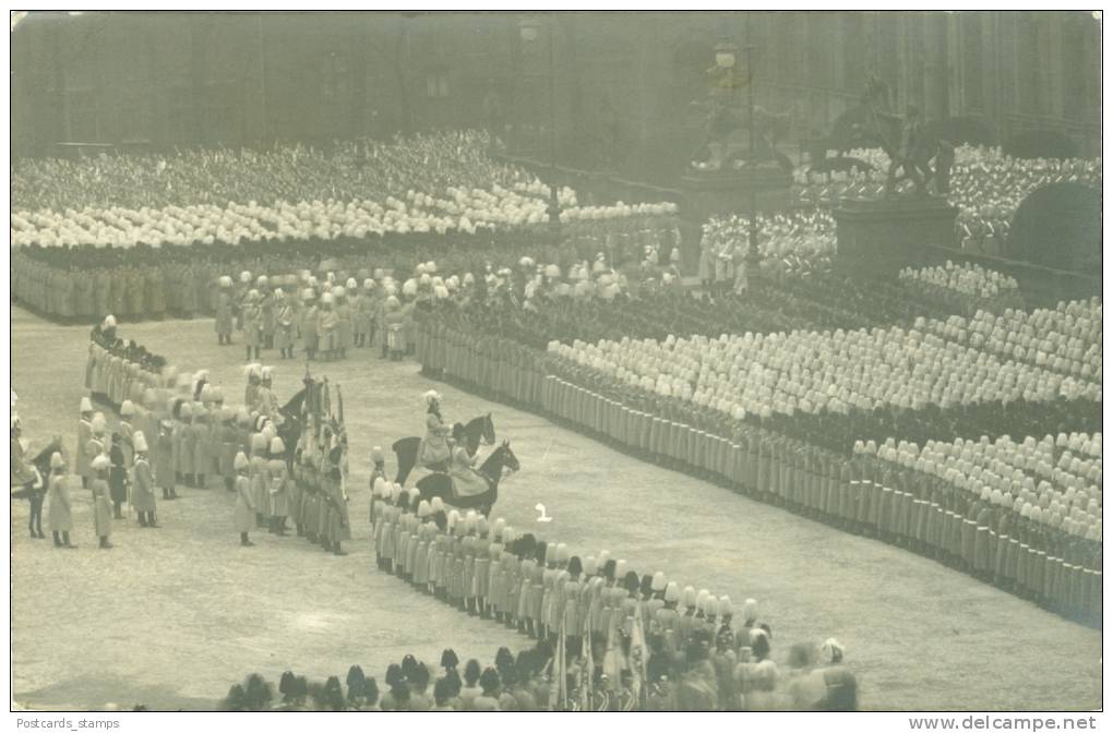 Gelnhausen, Kaiserbesuch 1906, Kaiser Nimmt Parade Ab - Gelnhausen