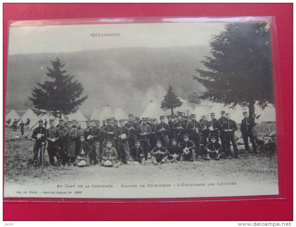 GERARDMER AU CAMP DE LA CERCENEE EPLUCHAGE DES LEGUMES - Chantraine