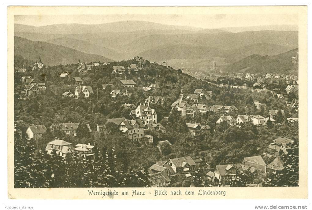 Wernigerode Am Harz, Blick Nach Dem Lindenberg, 30er Jahre - Wernigerode