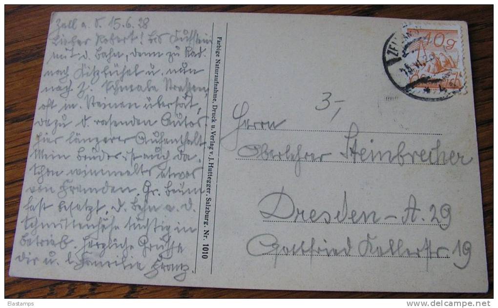 == AUSTRIA ZELL AM SEE GEGEN DAS KITZSTEIHORN 1928 - Lettres & Documents