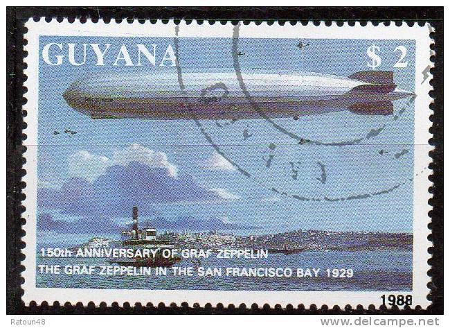 N° 2081 - Oblitéré  - Zeppelin - Guyana - Zeppelins