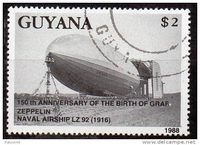 N° 2084 - Oblitéré  - Zeppelin - Guyana - Zeppelins