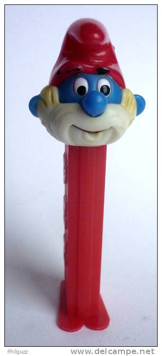 PEZ PIED FIN - THIN FEET 3942683 - GRAND SCHTROUMPF - PAPA SMURF - PEYO 1986 - Pez