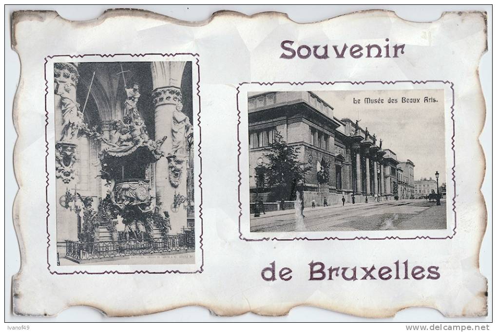 BELGIQUE - BRUXELLES - Souvenir De Bruxelles - Musée Des Beaux-Arts -Fantaisie - Autres & Non Classés