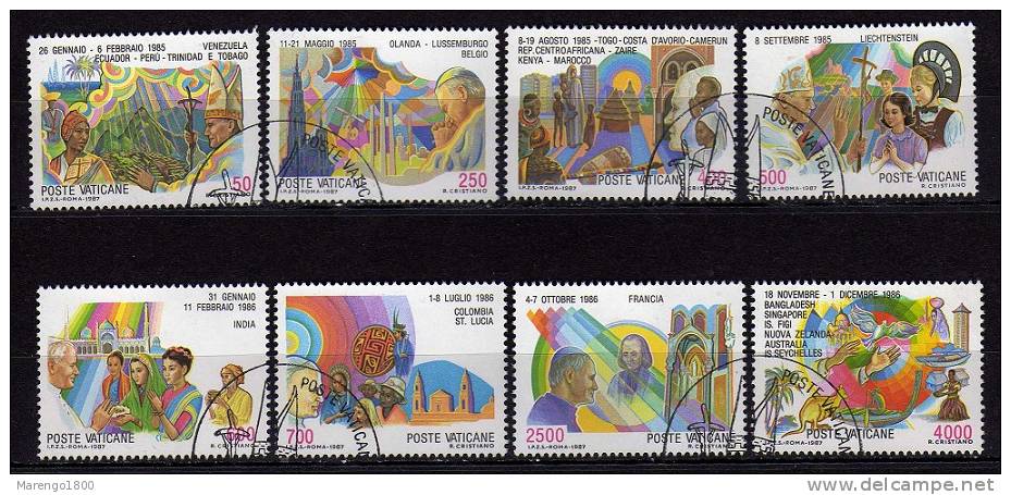 Vaticano 1987 - Viaggi  (g2673) - Used Stamps