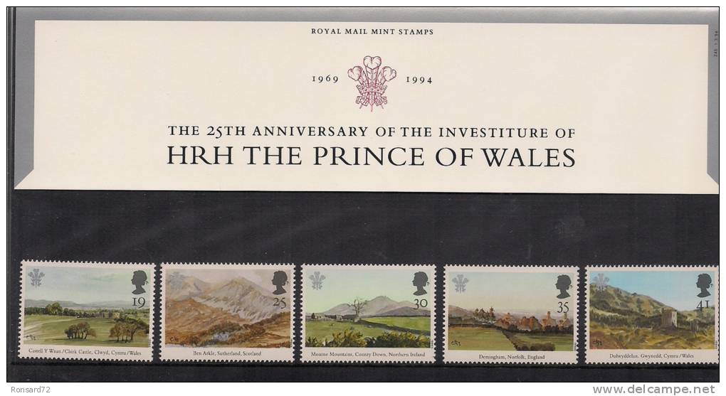 1994 - The 25th Anniversary Of The Investiture Of HRH The Prince Of Wales - Presentation Packs