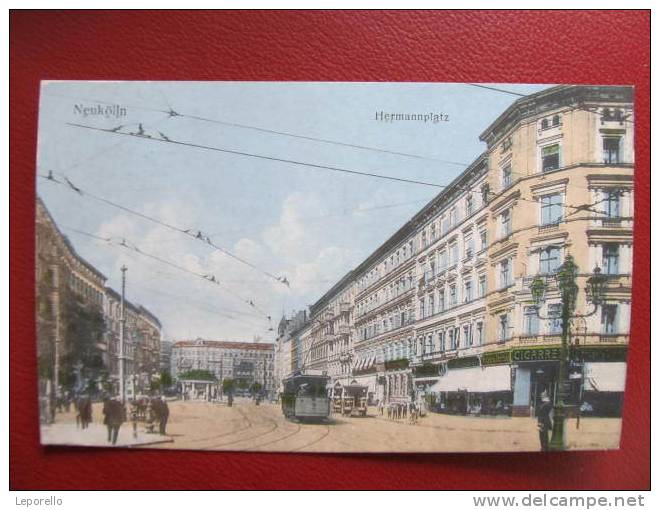 AK BERLIN NEUKÖLLN Hermannplatz Strassenbahn Ca.1910 /   D*3486 - Neukoelln