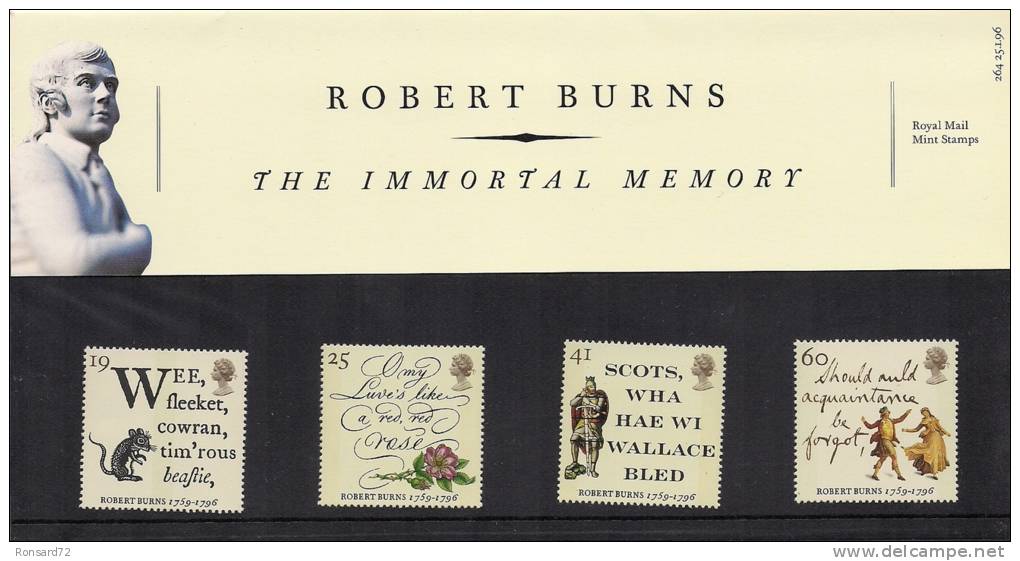 1996 - Robert Burns - The Immortal Memory - Presentation Packs