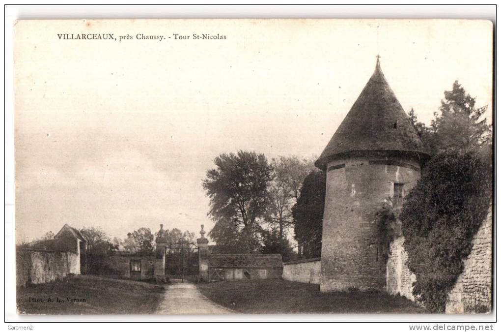 VILLACREAUX PRES DE CHAUSSY TOUR ST-NICOLAS 95 - Other & Unclassified