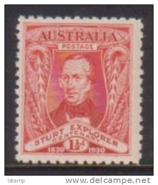 1930 - Australia CHARLES STURT Centenary 1.5d Single Stamp MNH - Mint Stamps