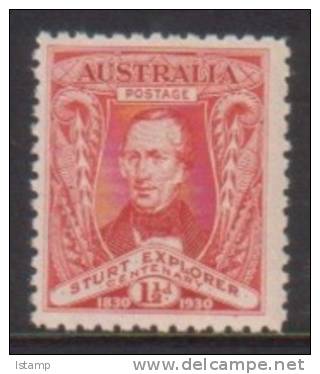 1930 - Australia CHARLES STURT Centenary 1.5d Single Stamp MNH - Nuevos