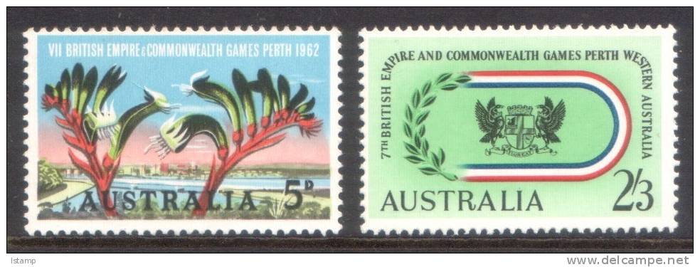 ⭕1962 - Australia Perth COMMONWEALTH GAMES - Set 2 Stamps MNH⭕ - Neufs