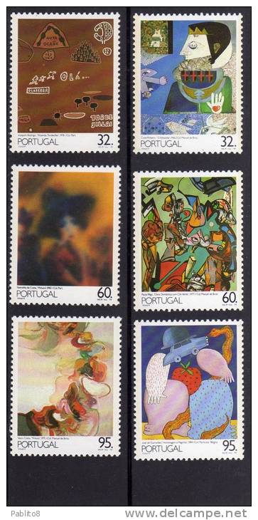 PORTOGALLO - PORTUGAL 1990 DIPINTI PORTOGHESI - PINTURAS - PAINTINGS MNH - Ungebraucht