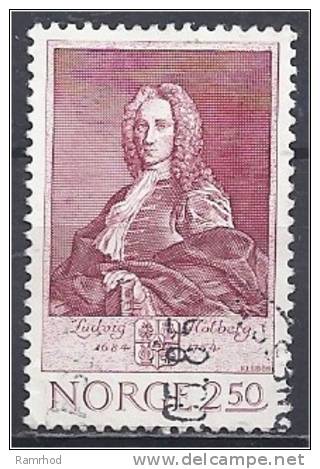 NORWAY 1984 300th Birth Anniv Of Ludvig Holberg (writer) Red - 2k.50 FU - Oblitérés