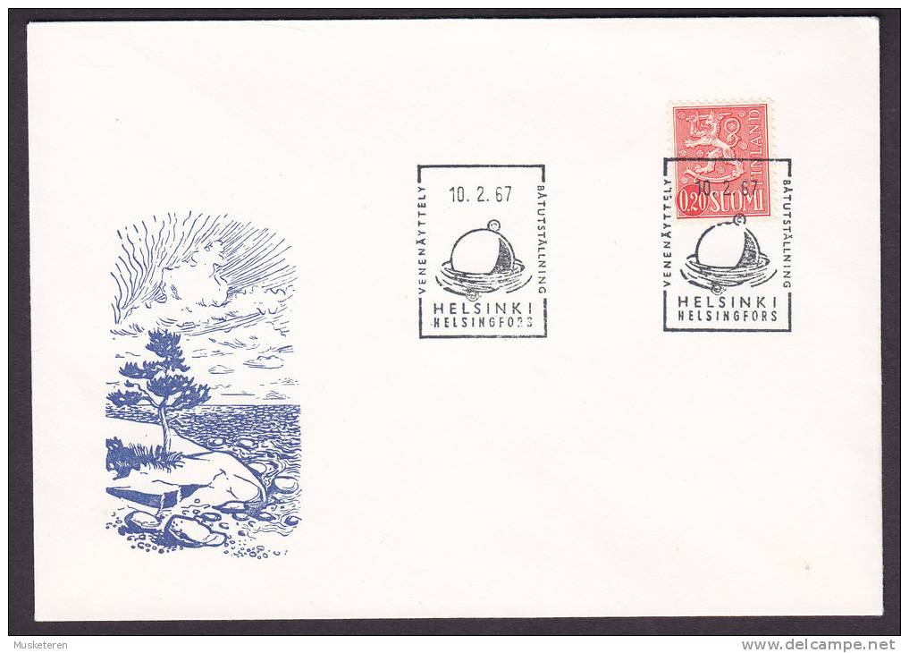 Finland Special Cancel Cover 1967 Båtutställning Ship Exhibition Helsinki - Lettres & Documents