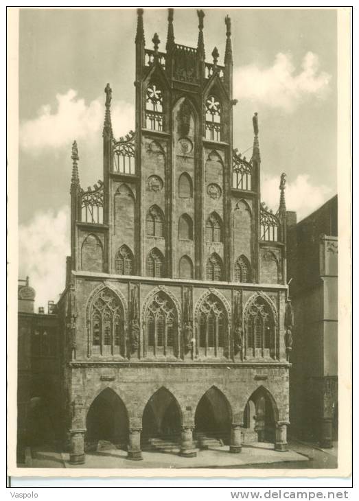GERMANY-MUNSTER I. W. RATHAUS -CIRCULATED-1948 - Münster