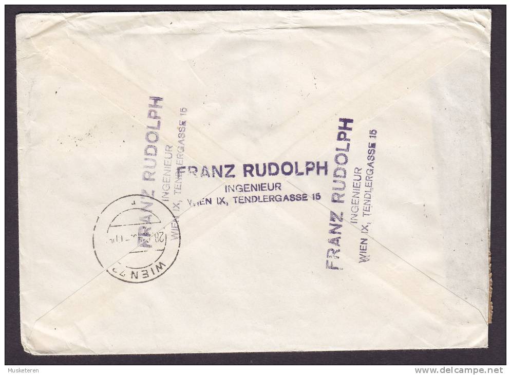 Austria Airmail Par Avion Label WIEN 18.6.1948 Cover To Iceland Zensur Censor Künstlerhaus Wien SCARCE !! - Autres & Non Classés