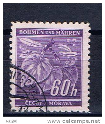 DR+ Böhmen Und Mähren 1941 Mi 65 Linde - Gebruikt
