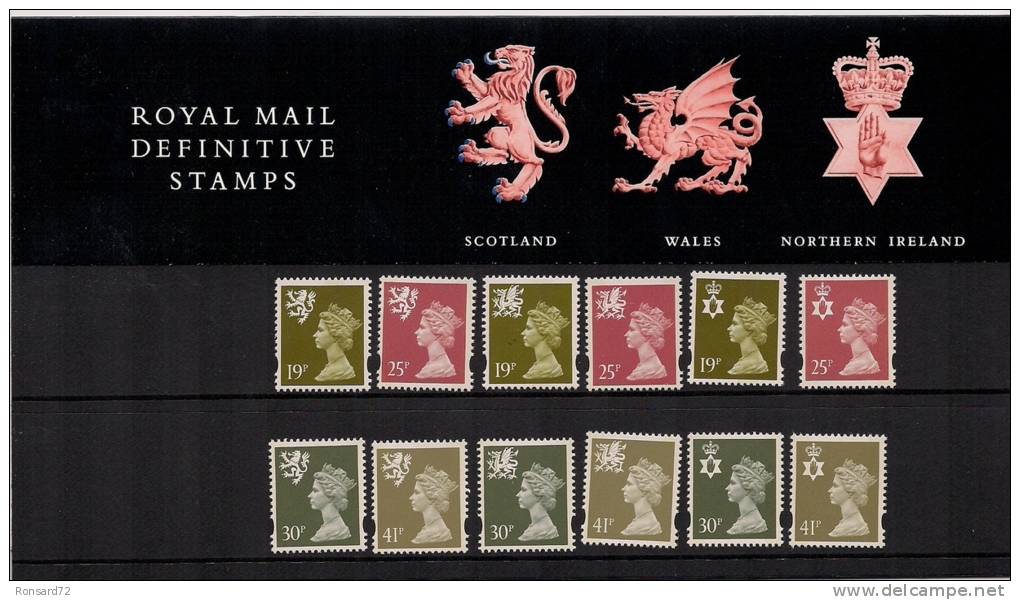 Definitive Stamps (Scotland, Wales, Northern Ireland) - Presentation Packs