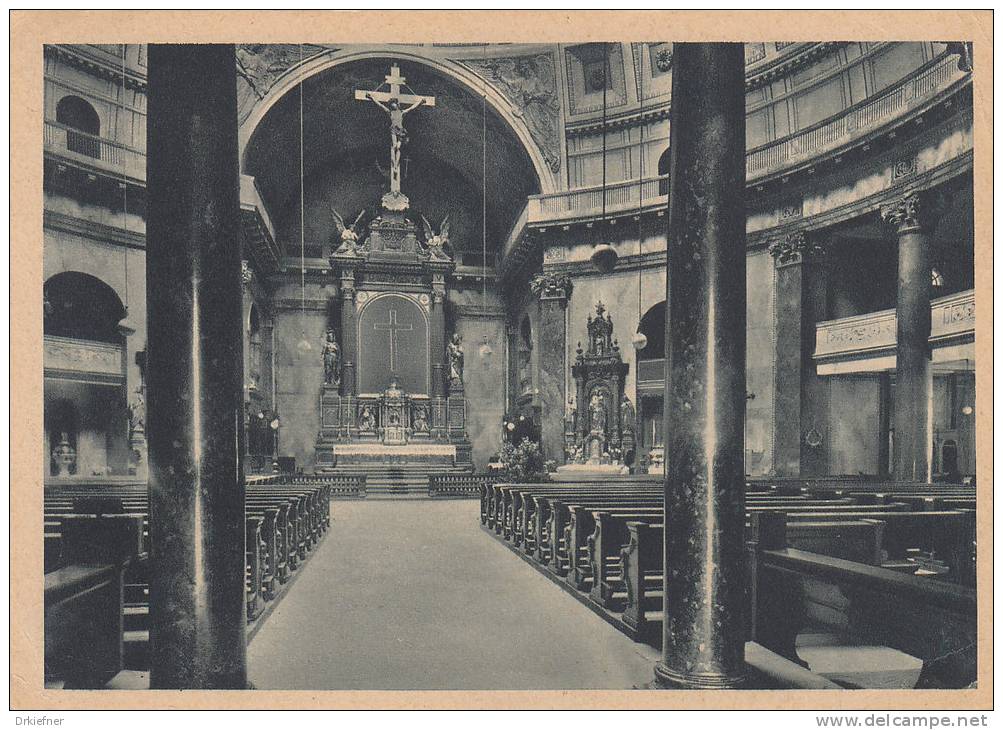 Karlsruhe, Kirche St. Stephan Innenansicht Vor Der Zerstörung, Um 1945 - Karlsruhe