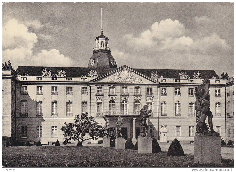 Karlsruhe,  Schloss, Um 1950 - Karlsruhe