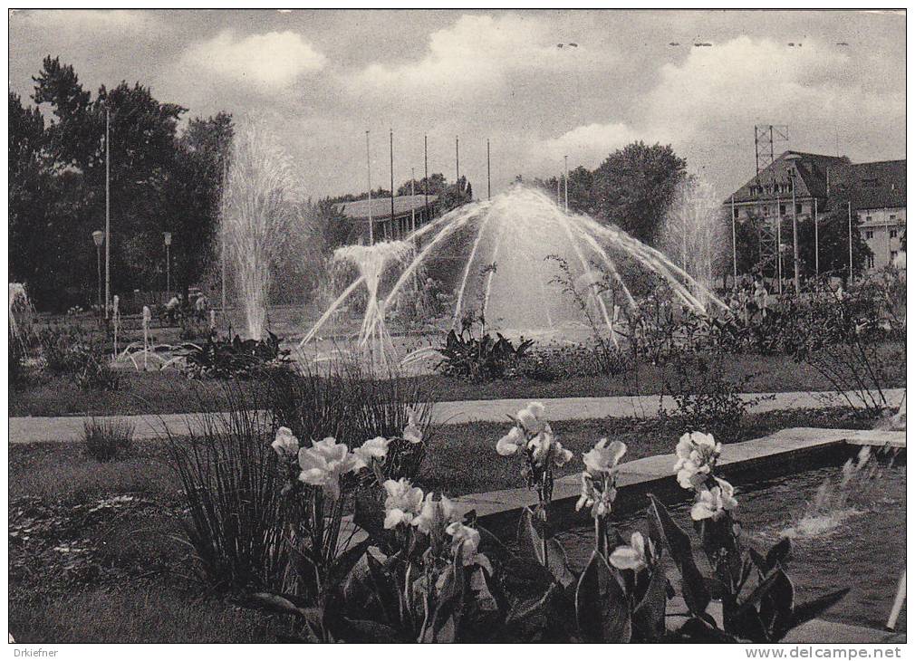 Karlsruhe,  Wasserspiele, Um 1950 - Karlsruhe