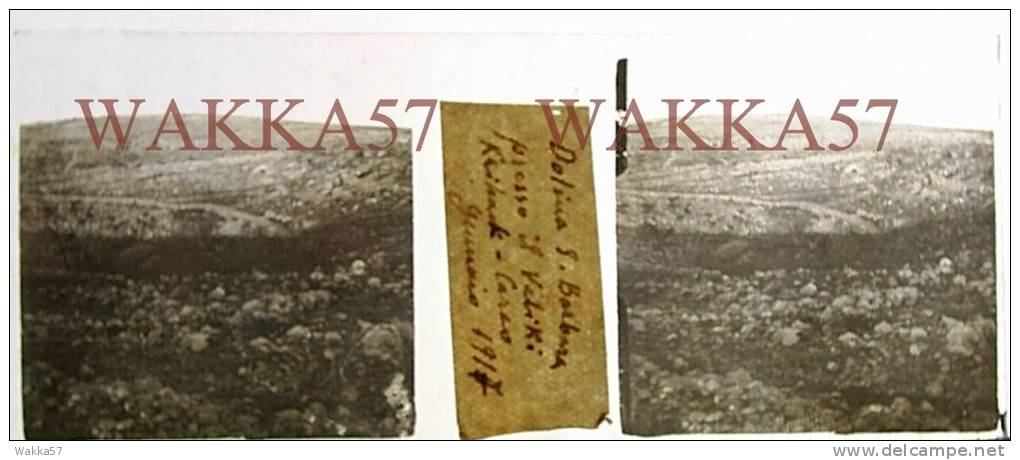 $3D9- WWI - Dolina S. Barbara Presso Il Veliki Kribak - Carso - Gennaio 1917 - Diapositiva Su Vetro