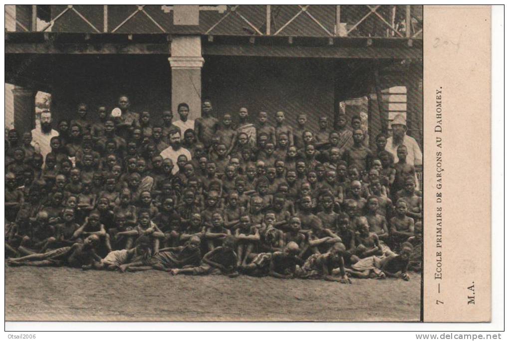 Afrique - Dahomey - Ecole Primaire De Garçons Au Dahomey - Dahomey