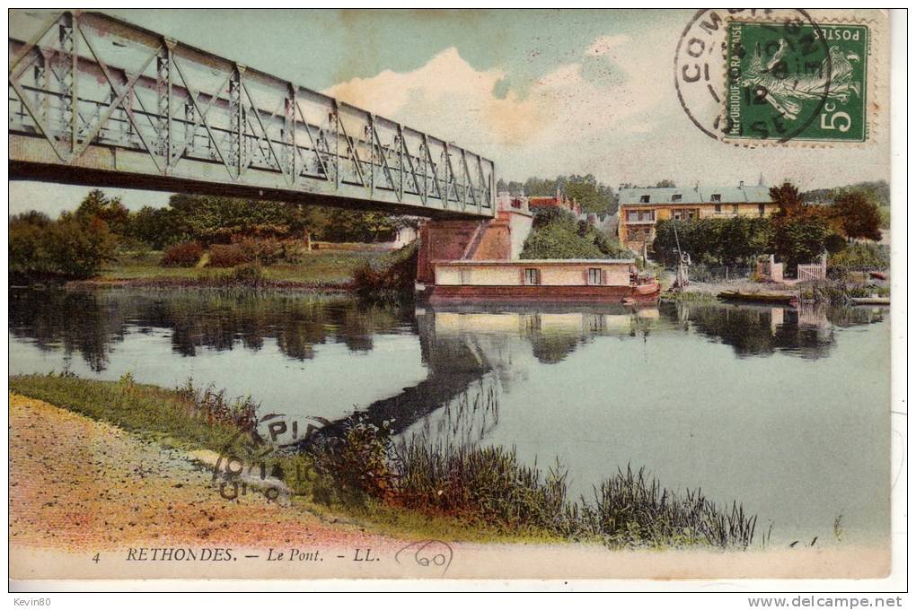 60 RETHONDES Le Pont Cpa Couleur - Rethondes