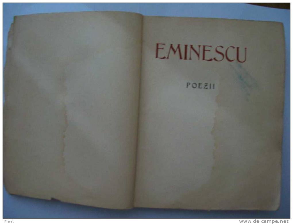 ROMANIA - MIHAI EMINESCU,Poetry,1939 - Poesie