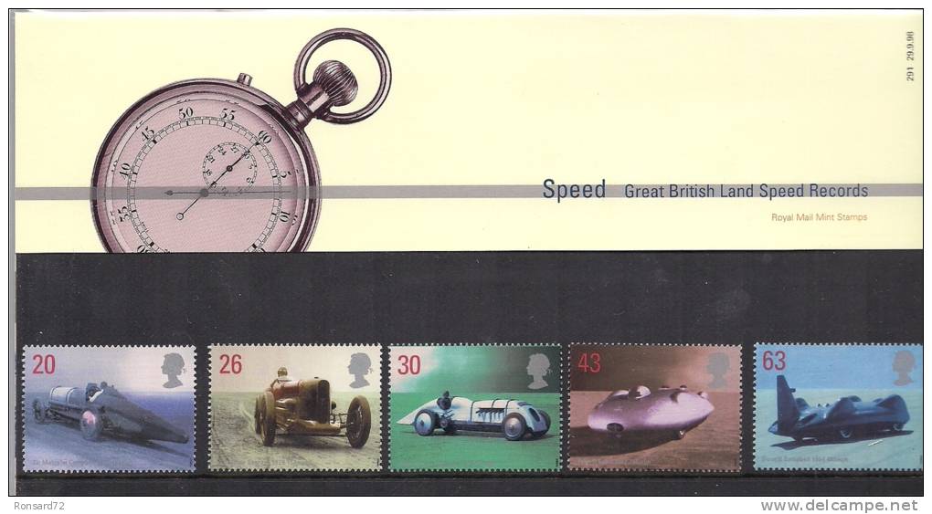 1998 - Speed - Great British Land Speed Records - Presentation Packs
