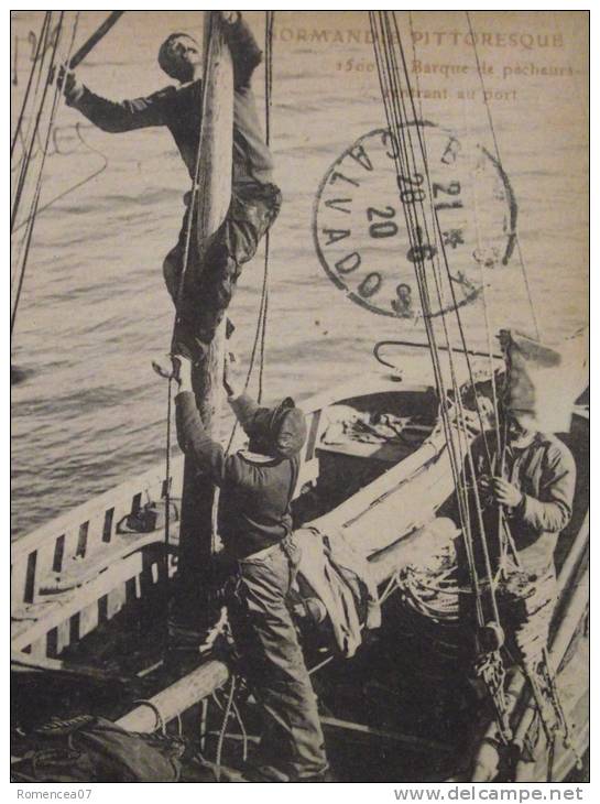 NORMANDIE Pittoresque - BARQUES De PÊCHEURS ARRIVANT Au PORT - Marins - Animée - Voyagée Le 28 Juin 1920 - Altri