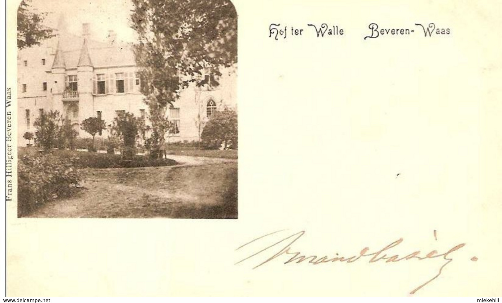 BEVEREN-WAAS-HOF TER WALLE-CHATEAU-KASTEEL- - Beveren-Waas