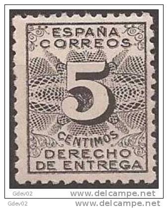 ES592-LA718TSC.Spain.Espag Ne .DERECHO DE ENTREGA 1931. (Ed 592**)  Sin Charnela .LUJO - Sin Clasificación