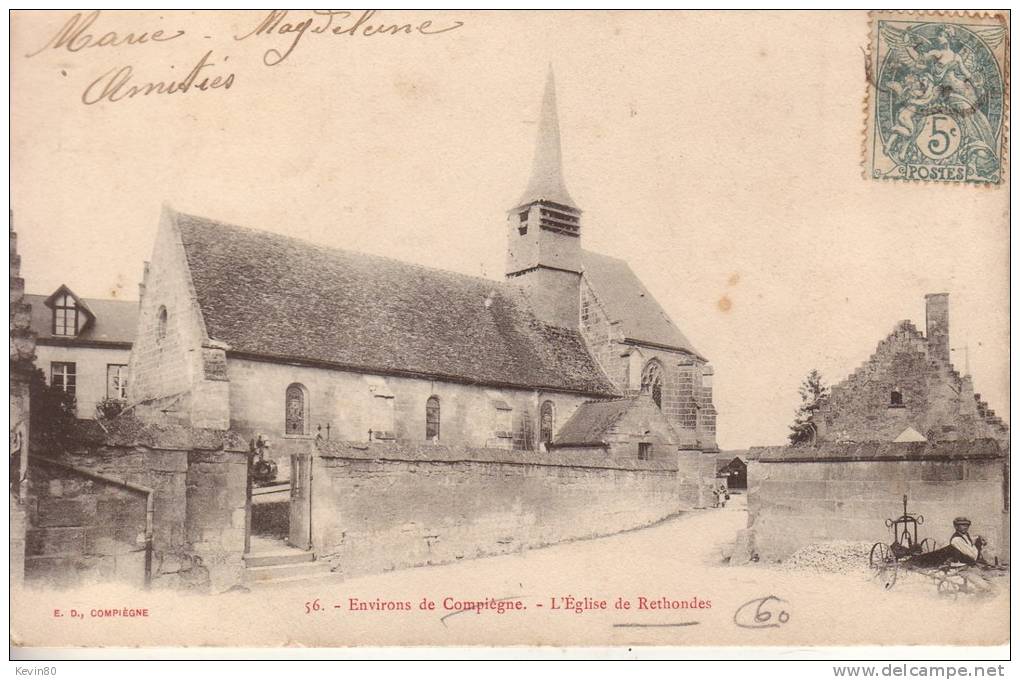 60 RETHONDES L'Eglise - Rethondes