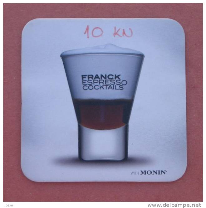 FRANCK Espresso ( Croatia - Coffee Coaster ) Café Kaffee Caffè Koffie Cardboard Mat Sous-bock Mats Coasters - Other & Unclassified