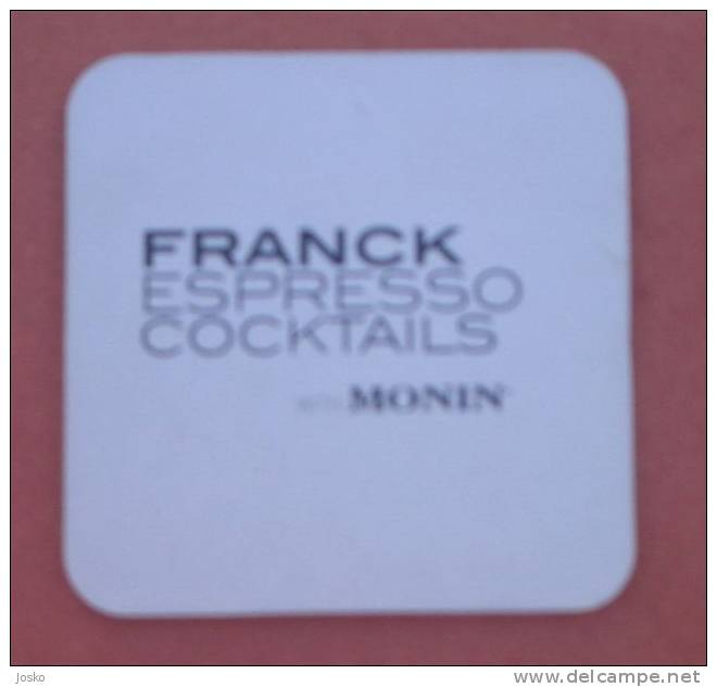 FRANCK Espresso ( Croatia - Coffee Coaster ) Café Kaffee Caffè Koffie Cardboard Mat Sous-bock Mats Coasters - Other & Unclassified