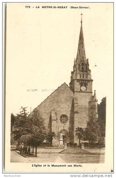 DEP 79 LA MOTHE SAINT HERAY EGLISE - La Mothe Saint Heray