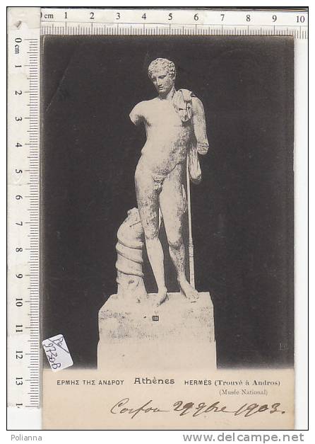 PO2730B# GRECIA - ATENE - HERMES  VG 1903 - Covers & Documents