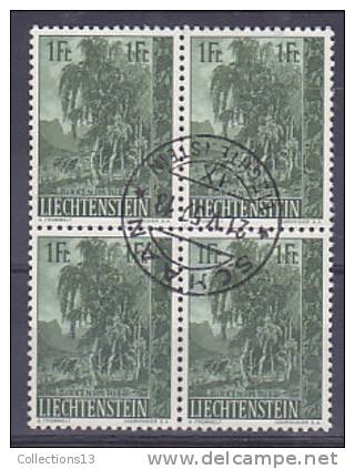 LIECHTENTEIN - 321 Obli (bloc De 4) Cote 40 Euros Depart A 10% - Used Stamps