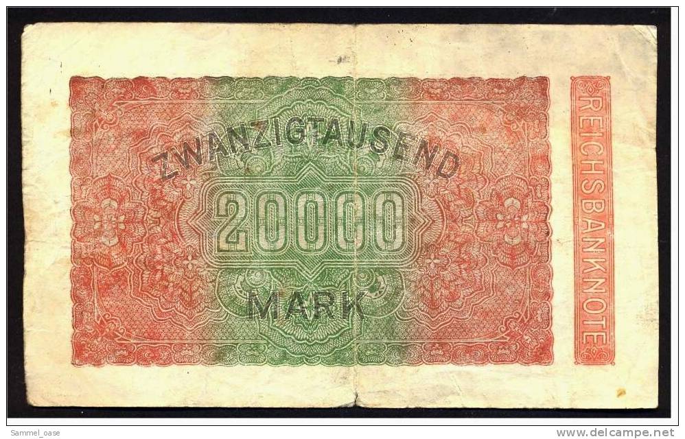 20 Tausend Mark ( 20.000 ) Reichsbanknote Berlin 20. Febr. 1923 - Inflationsgeld - 20000 Mark