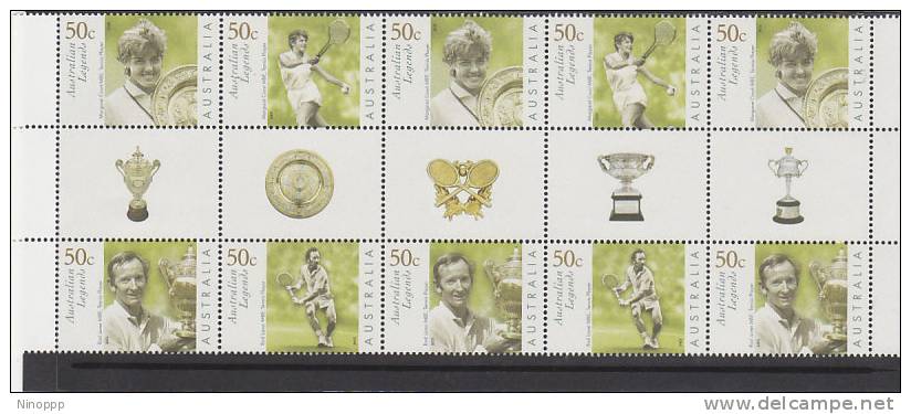 Australia  2003 Tennis  Gutter Strip MNH - Sheets, Plate Blocks &  Multiples